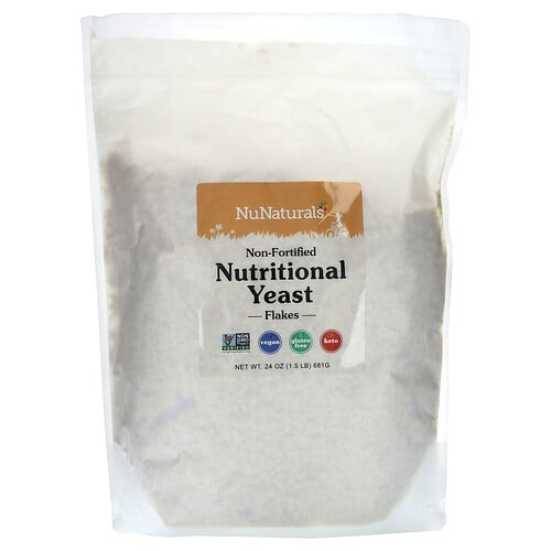 뉴네츄럴 NuNaturals, 비강화 영양 효모 플레이크, 681g(1.5lb) 상세 이미지