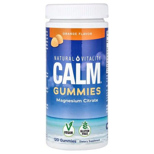 네츄럴 바이탈리티 Natural Vitality, CALM® 구미젤리, 오렌지 맛, 구미젤리 120개 상품 이미지