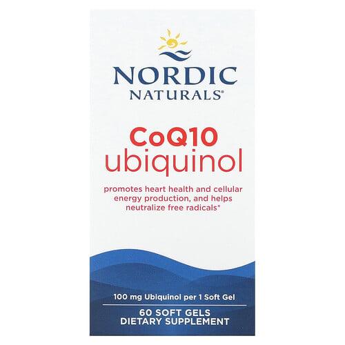 노르딕 네츄럴 프로페셔날 Nordic Naturals, CoQ10 유비퀴놀, 100mg, 소프트젤 60정 상품 이미지