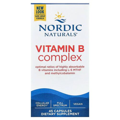 노르딕 네츄럴 프로페셔날 Nordic Naturals, 비타민B 복합체, 캡슐 45정 상품 이미지