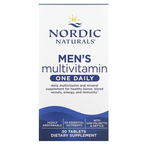 노르딕 네츄럴 프로페셔날 Nordic Naturals, 남성용 종합비타민, 원 데일리, 30정 상세 이미지