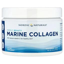 노르딕 네츄럴 프로페셔날 Nordic Naturals, 노르딕 뷰티, 비타민C 함유 해양 콜라겐, 딸기 맛, 150g(5.3oz)