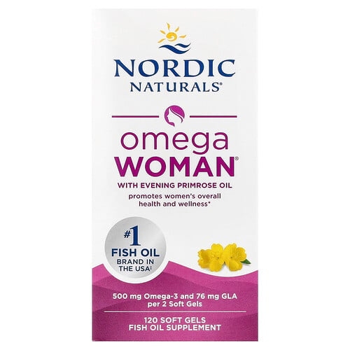 노르딕 네츄럴 프로페셔날 Nordic Naturals, 달맞이꽃 오일이 함유된 Omega Woman, 소프트젤 120정 상세 이미지
