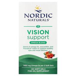 노르딕 네츄럴 프로페셔날 Nordic Naturals, 시력 증진, 오메가 혼합물, 소프트젤 60정