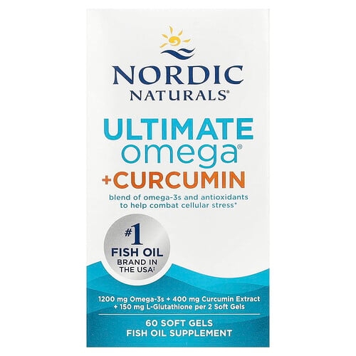 노르딕 네츄럴 프로페셔날 Nordic Naturals, Ultimate Omega + 커큐민, 소프트젤 60정 상세 이미지