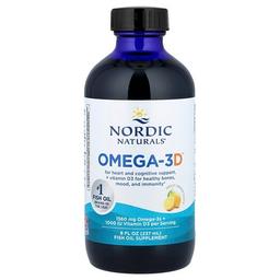 노르딕 네츄럴 프로페셔날 Nordic Naturals, Omega-3D, 레몬, 237ml(8fl oz)