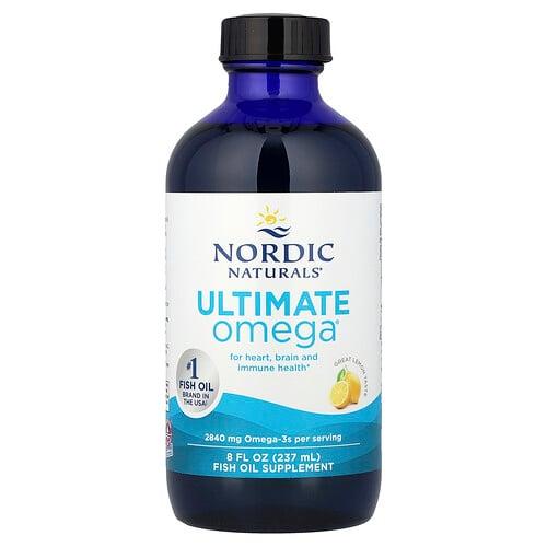 노르딕 네츄럴 프로페셔날 Nordic Naturals, Ultimate Omega®, 레몬, 237ml(8fl oz) 상품 이미지