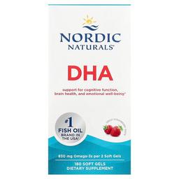 노르딕 네츄럴 프로페셔날 Nordic Naturals, DHA, 스트로베리, 415mg, 소프트젤 180정