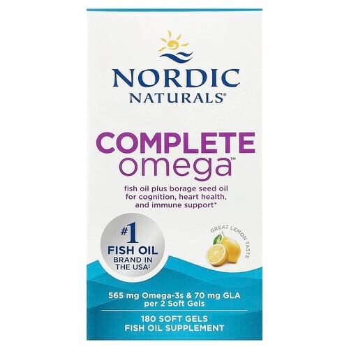 노르딕 네츄럴 프로페셔날 Nordic Naturals, Complete Omega™, 레몬, 소프트젤 180정 상세 이미지