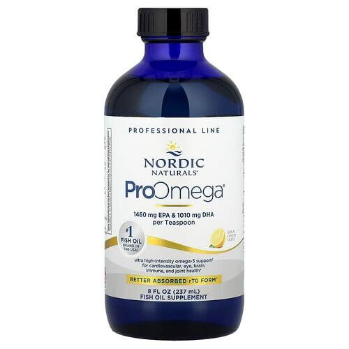 노르딕 네츄럴 프로페셔날 Nordic Naturals, ProOmega®, 레몬, 2,840mg, 237ml(8fl oz) 상품 이미지
