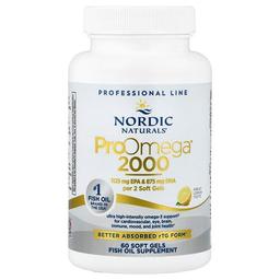 노르딕 네츄럴 프로페셔날 Nordic Naturals, ProOmega® 2000, 레몬 맛, 소프트젤 60정(소프트젤 1정당 1,075mg)