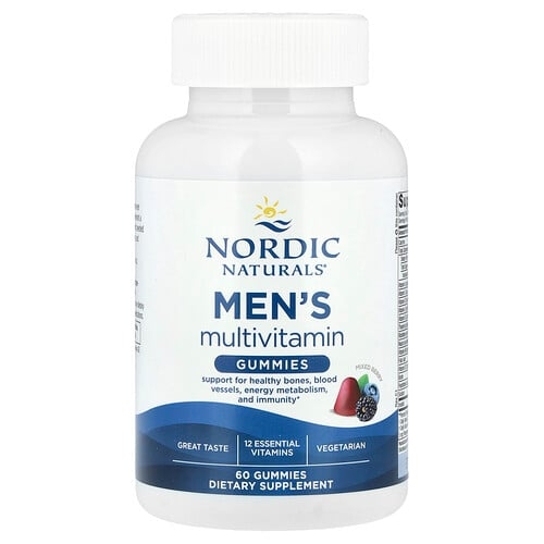노르딕 네츄럴 프로페셔날 Nordic Naturals, 남성용 종합비타민 구미젤리, 혼합 베리, 구미젤리 60개 상세 이미지
