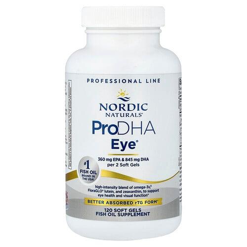 노르딕 네츄럴 프로페셔날 Nordic Naturals, ProDHA Eye®, 소프트젤 120정 상품 이미지