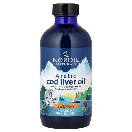 노르딕 네츄럴 프로페셔날 Nordic Naturals, Arctic Cod Liver Oil™, 오렌지맛, 1,060mg, 237ml(8fl oz) 상품 이미지