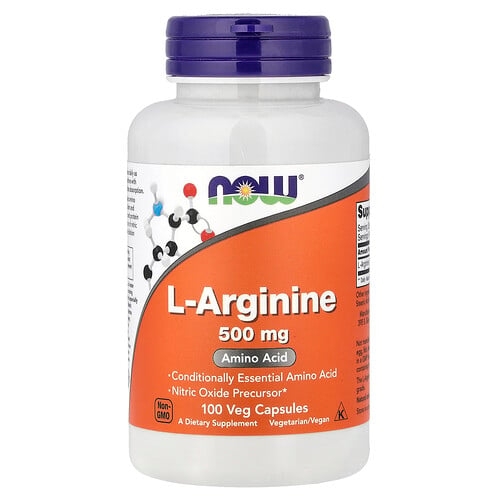 나우푸드 NOW Foods, L-아르기닌, 500mg, 베지 캡슐 100정 상세 이미지