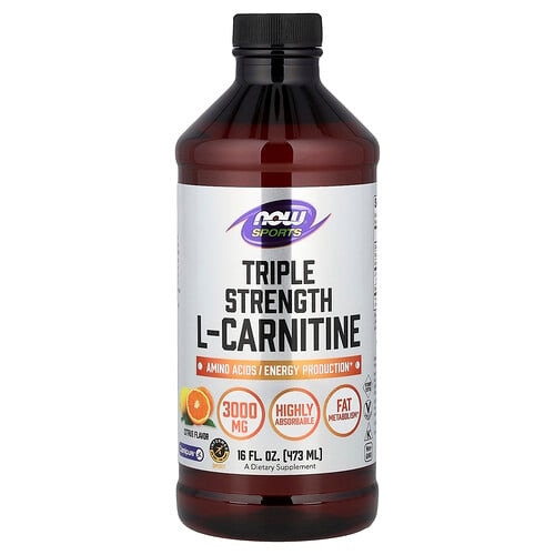 나우푸드 NOW Foods, 스포츠, l-카르니틴, 3배 스트렝스, 시트러스, 473ml(16fl oz) 상세 이미지