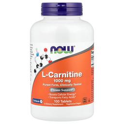 나우푸드 NOW Foods, L-카르니틴, 1,000mg, 100정