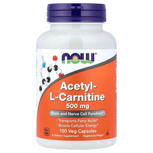 나우푸드 NOW Foods, 아세틸-l-카르니틴, 500mg, 베지 캡슐 100정 상세 이미지