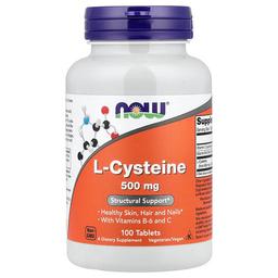 나우푸드 NOW Foods, L-시스테인, 500mg, 100정