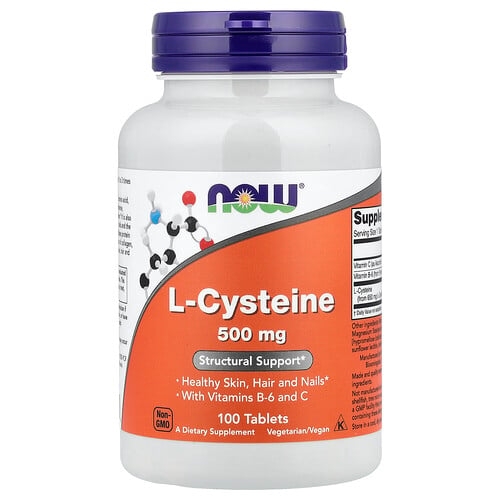 나우푸드 NOW Foods, L-시스테인, 500mg, 100정 상세 이미지