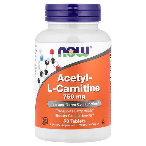 나우푸드 NOW Foods, 아세틸-L 카르니틴, 750mg, 90정 상세 이미지