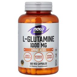 나우푸드 NOW Foods, 스포츠, L-글루타민, 1,000mg, 베지 캡슐 120정