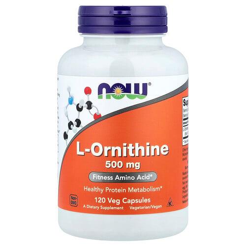 나우푸드 NOW Foods, L-오르니틴, 500mg, 베지 캡슐 120정 상품 이미지