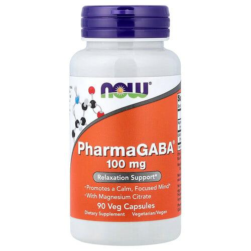 나우푸드 NOW Foods, PharmaGABA® 마그네슘시트레이트 함유, 베지 캡슐 90정 상품 이미지