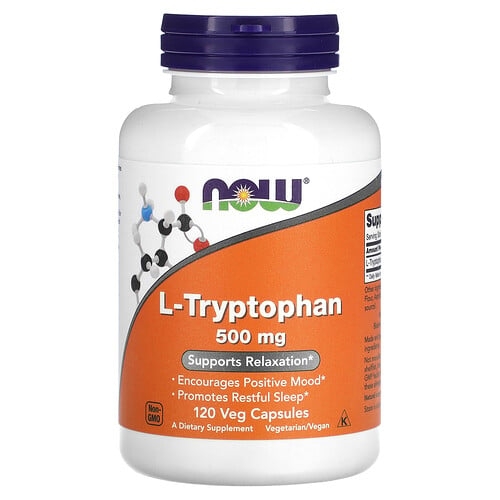 나우푸드 NOW Foods, L-트립토판, 500mg, 베지 캡슐 120정 상세 이미지