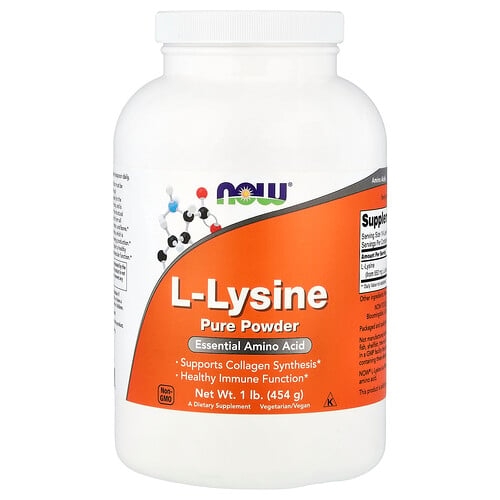 나우푸드 NOW Foods, L-라이신 순수 분말, 454g(1lb) 상세 이미지