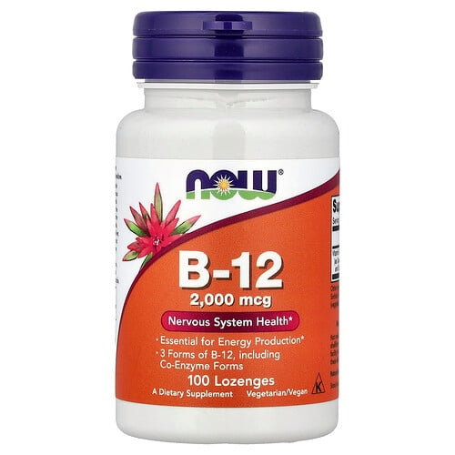 나우푸드 NOW Foods, B-12, 2,000mcg, 사탕 정제 100정 상세 이미지