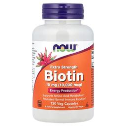 나우푸드 NOW Foods, 비오틴, 10mg, 베지 캡슐 120정