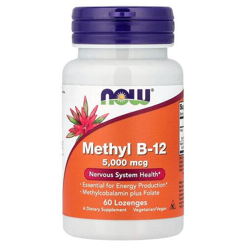 나우푸드 NOW Foods, 메틸 B-12, 사탕 정제 60정 상품 이미지
