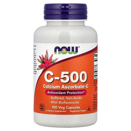 나우푸드 NOW Foods, C-500, 아스코르브산칼슘-C, 베지 캡슐 100정 상세 이미지