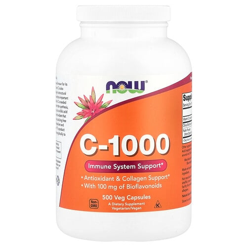 나우푸드 NOW Foods, C-1000, 베지 캡슐 500정 상세 이미지