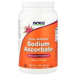 나우푸드 NOW Foods, 아스코르브산 나트륨 분말, 1,361g(3lbs)