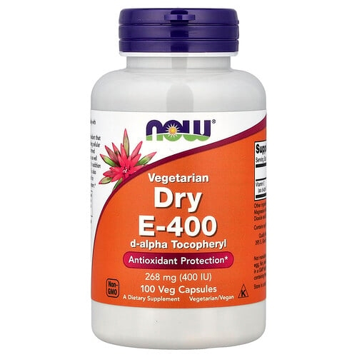 나우푸드 NOW Foods, 베지테리안 드라이 E-400, 268mg(400IU), 베지 캡슐 100정 상세 이미지