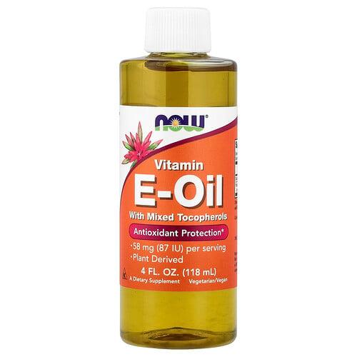 나우푸드 NOW Foods, 혼합 토코페롤 함유 비타민E-오일, 58mg(87IU), 118ml(4fl oz) 상품 이미지