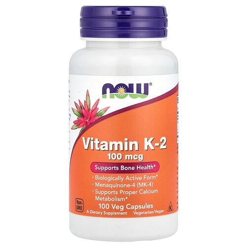 나우푸드 NOW Foods, 비타민 K-2, 100 mcg, 100 식물성 캡슐 상세 이미지