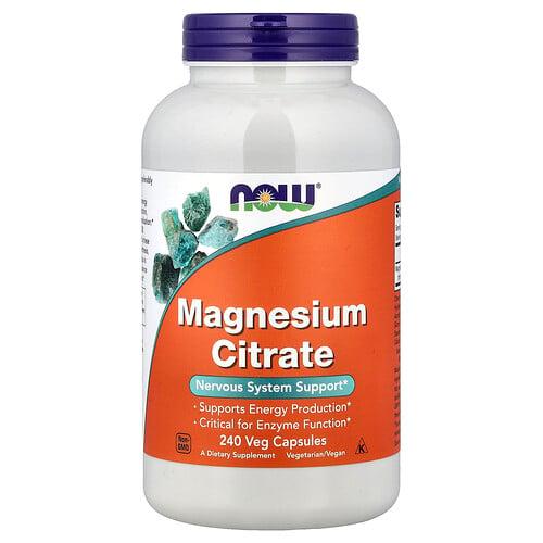 나우푸드 NOW Foods, 마그네슘시트레이트, 베지 캡슐 240정(캡슐 1정당 133mg) 상품 이미지