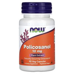 나우푸드 NOW Foods, 폴리코사놀, 10 mg, 90 야채 캡슐