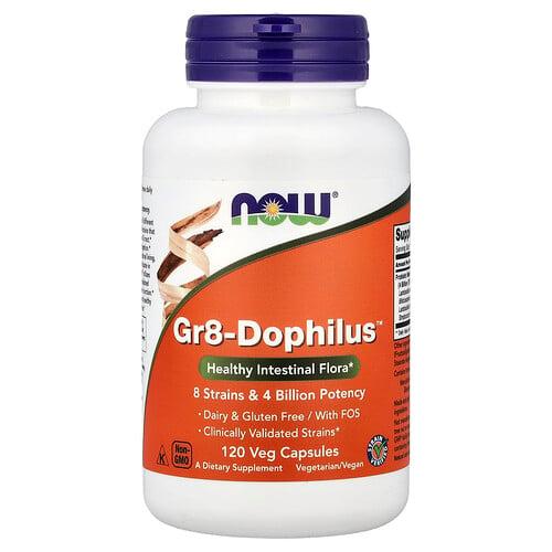 나우푸드 NOW Foods, Gr8-Dophilus™, 베지 캡슐 120정 상품 이미지