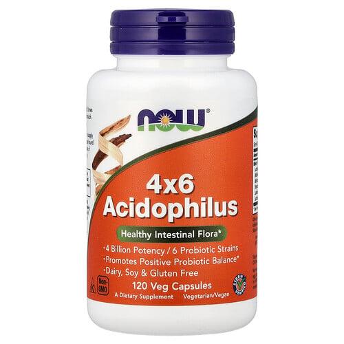 나우푸드 NOW Foods, 4x6 유산균 120 베지 캡슐 상품 이미지