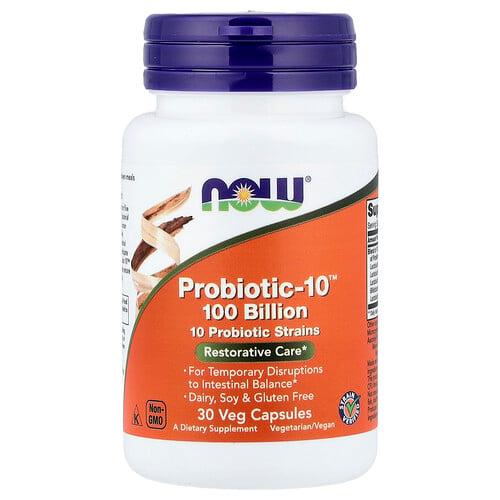 나우푸드 NOW Foods, Probiotic-10™, 베지 캡슐 30정 상품 이미지