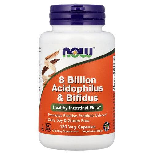 나우푸드 NOW Foods, 80억 애시도필러스 & 비피더스, 베지 캡슐 120정(캡슐 1정당 68mg) 상품 이미지