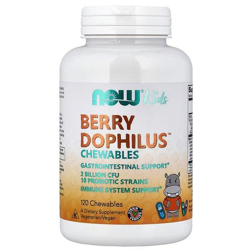 나우푸드 NOW Foods, 어린이용, Berry Dophilus™ 츄어블, 츄어블 120정 상품 이미지