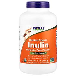 나우푸드 NOW Foods, 유기농 인증 이눌린, 프리바이오틱 순수 분말, 454g(1lb)
