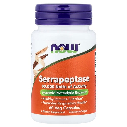 나우푸드 NOW Foods, 세라펩타아제, 베지 캡슐 60정(캡슐 1정당 27mg) 상세 이미지