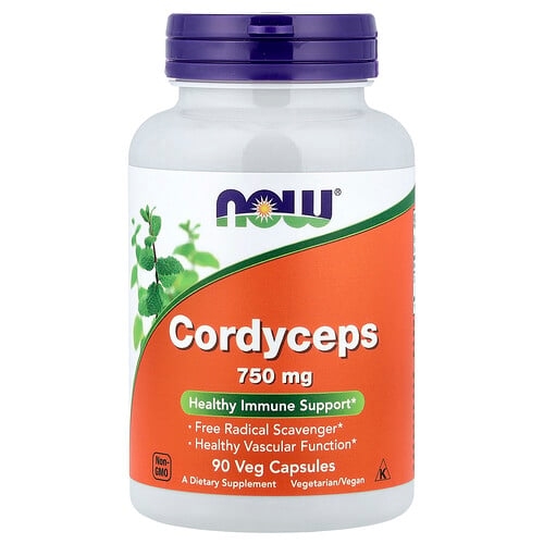 나우푸드 NOW Foods, 동충하초, 베지 캡슐 90정(캡슐 1정당 750mg) 상세 이미지
