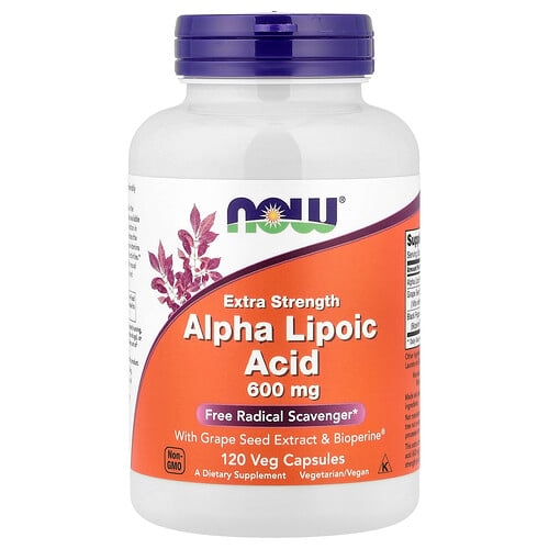 나우푸드 NOW Foods, 알파리포산, 600mg, 베지 캡슐 120정 상세 이미지